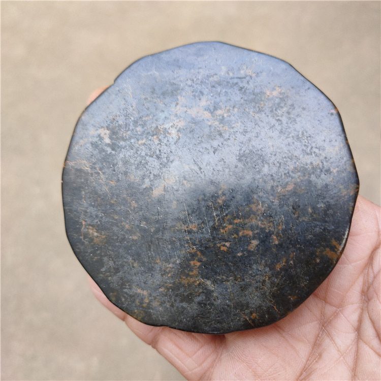 Tibet Hongshan Culture Natural Meteorite Statue Zodiac Sign Tai Chi Gossip Inkstone Collection Decoration Pendant Desk Mascot