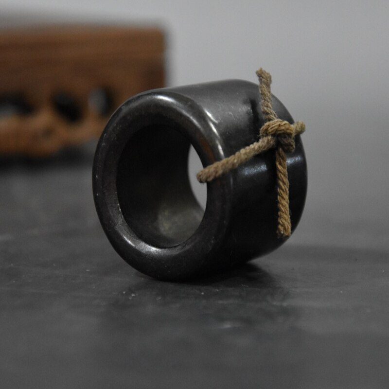 Tibet Hongshan Culture Natural Meteorite Ring Pull Finger Mascot Collection Pendant Accessories Gift