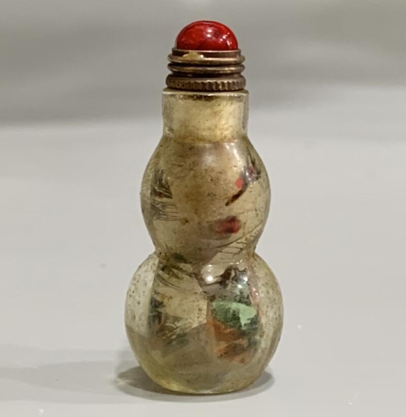 China Coloured glaze Snuff bottles crafts statue