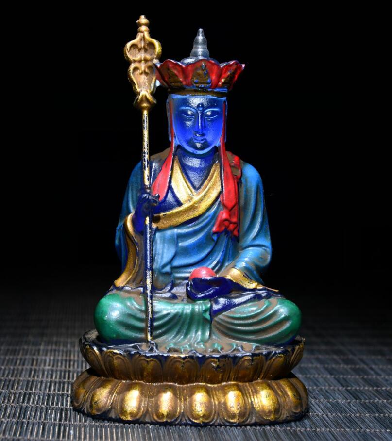 Archaize Coloured glaze Ksitigarbha Bodhisattva crafts statue