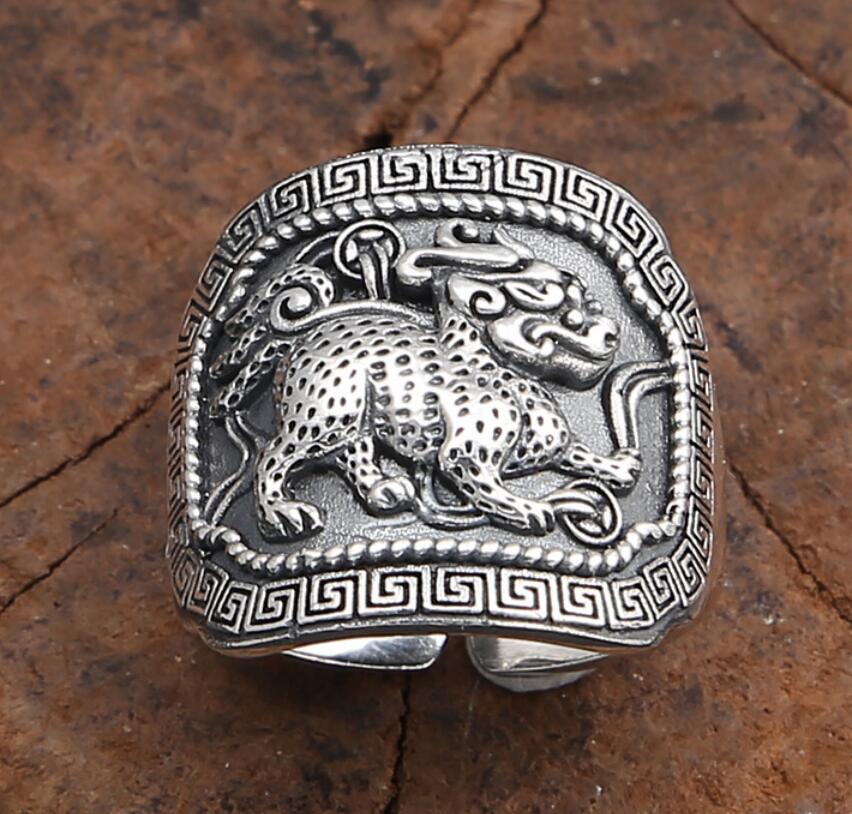 China White copper archaize ring