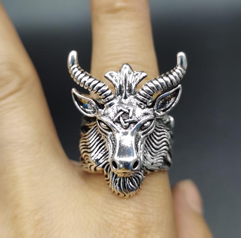 China White copper beast head ring