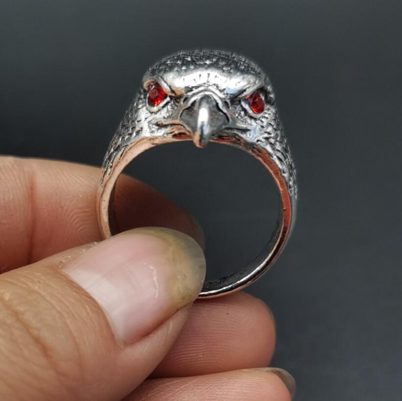 China White copper beast head ring