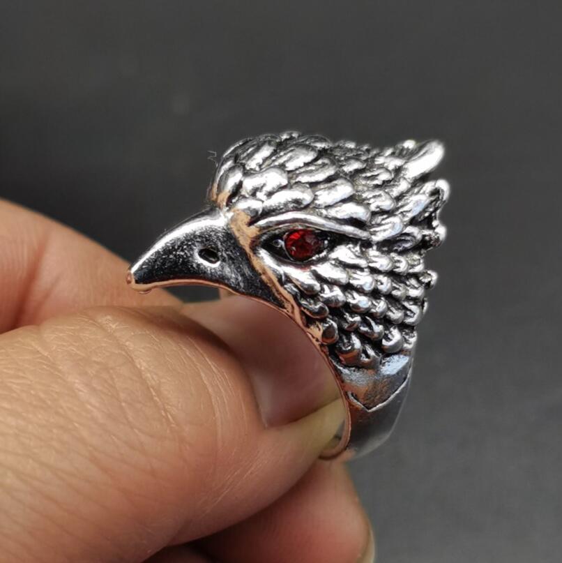 China White copper beast head ring