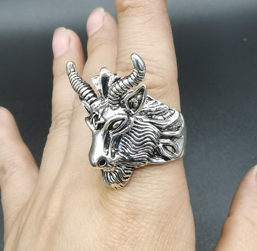 China White copper beast head ring