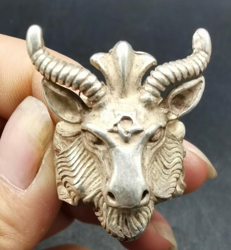 China White copper archaize beast head ring