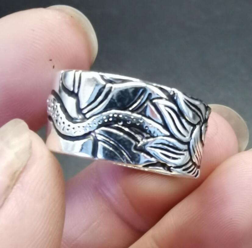 China White copper Tibetan ring
