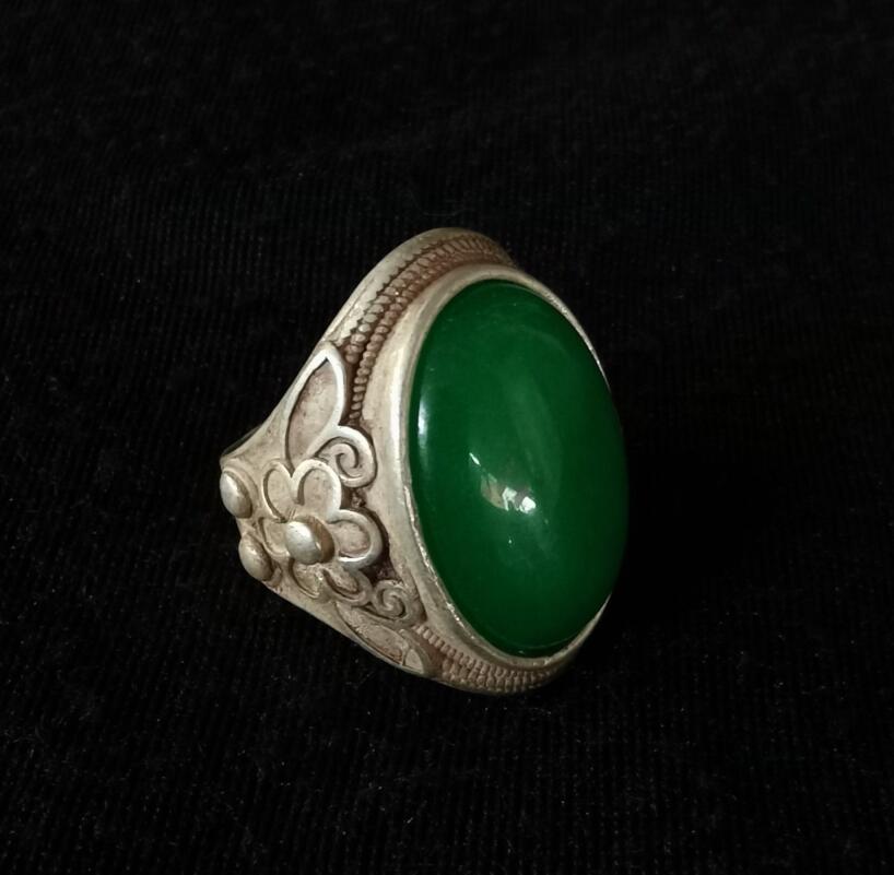 China White copper inlay imitation gem ring