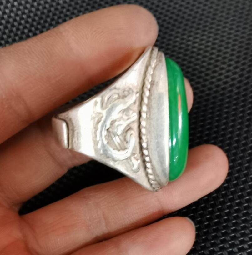 China White copper inlay imitation gem ring