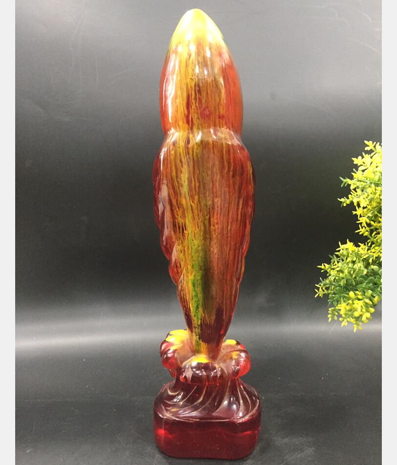 China imitation amber Guanyin bodhisattva crafts statue