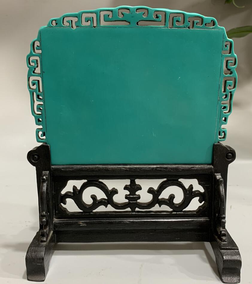 China imitation turquoise screen crafts statue