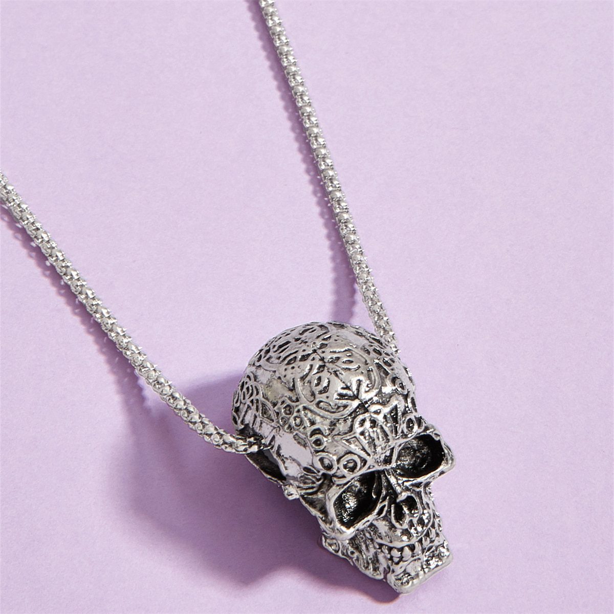 Domineering Skull Titanium Steel Pendant Necklace Trendy Boy Punk Rock Hip Hop Accessories collar hombre colgante hombre