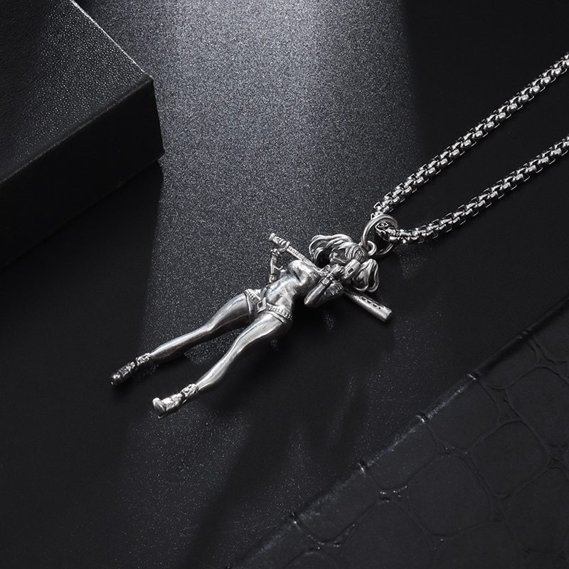 Fashion Vintage Silver Color Baseball Girls Punk Pendant Necklace for Women Casual Sports Style Personality Men Trend Jewelry