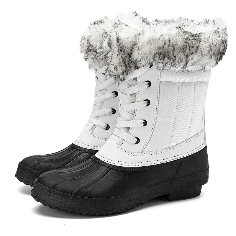 Women Snow Boots Winter Keep Warm Lady Duck Boots Waterproof Non-Slip Rubber Rain Shoes Female Fashion Women Casual Shoes 36-42