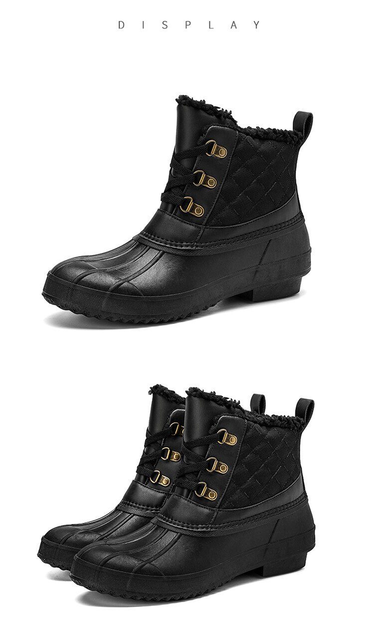 Women Snow Boots Winter Keep Warm Lady Duck Boots Waterproof Non-Slip Rubber Rain Shoes Female Fashion Women Casual Shoes 36-42