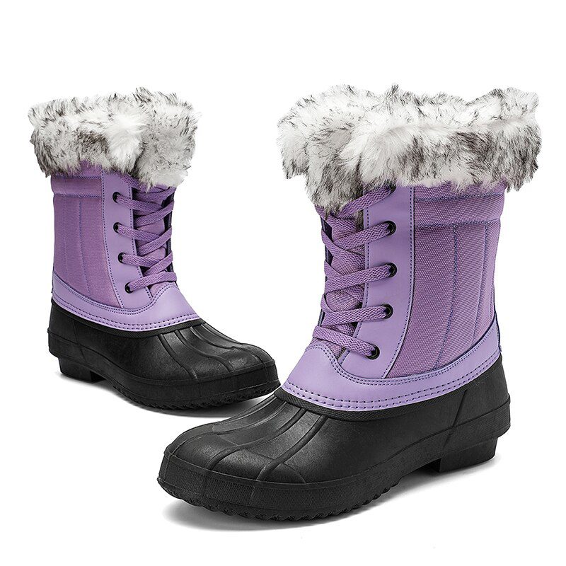 Women Snow Boots Winter Keep Warm Lady Duck Boots Waterproof Non-Slip Rubber Rain Shoes Female Fashion Women Casual Shoes 36-42