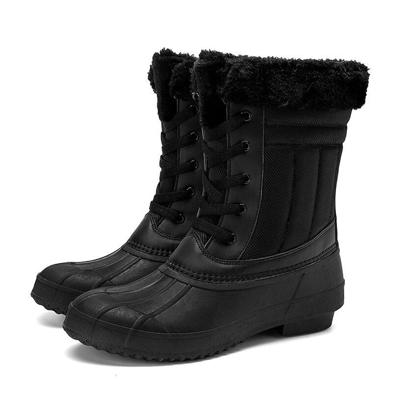 Women Snow Boots Winter Keep Warm Lady Duck Boots Waterproof Non-Slip Rubber Rain Shoes Female Fashion Women Casual Shoes 36-42