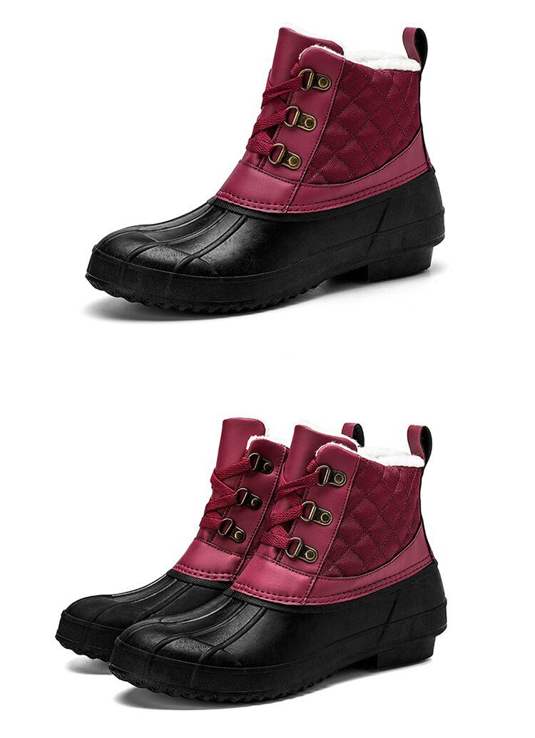 Women Snow Boots Winter Keep Warm Lady Duck Boots Waterproof Non-Slip Rubber Rain Shoes Female Fashion Women Casual Shoes 36-42