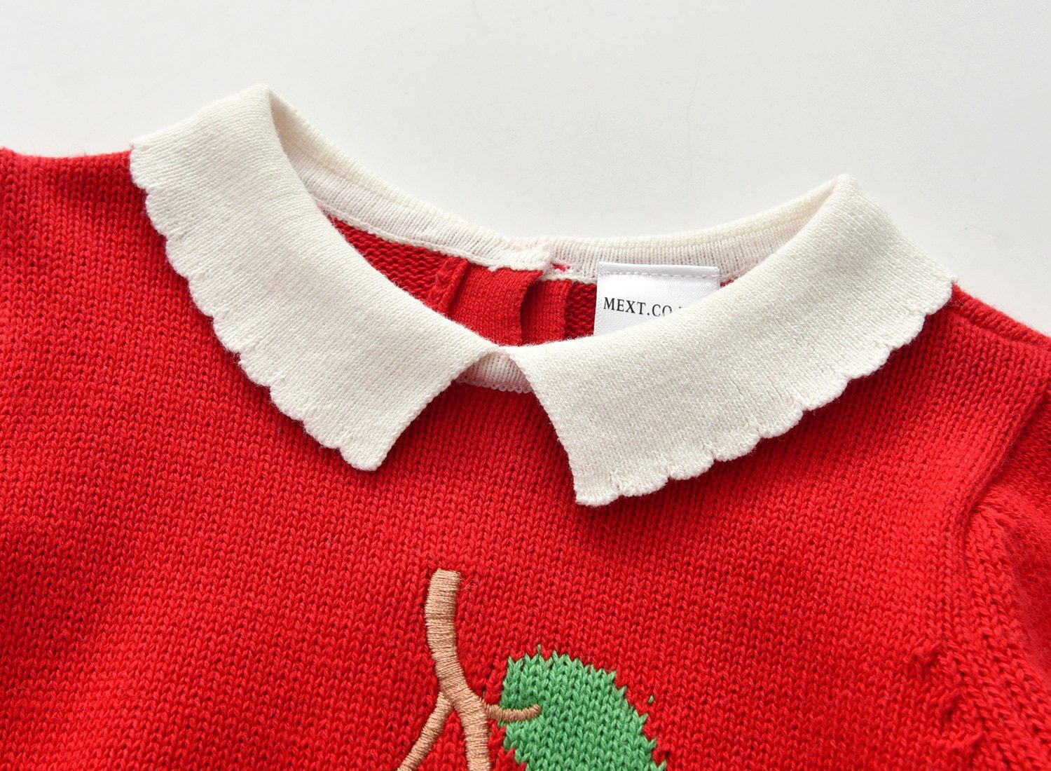 Baby Kids Girls Long Sleeve Cherry Printing Knit Sweater Autumn Winter Kids Girls Pullover Sweaters Children's Clothes