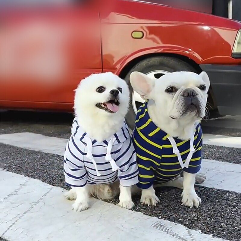 S-2XL New Spring Summer Dog Clothes Dogs Hoodies Dog Sweatshirt Small Medium Dogs Bulldog Jacket Clothing Pet Costume