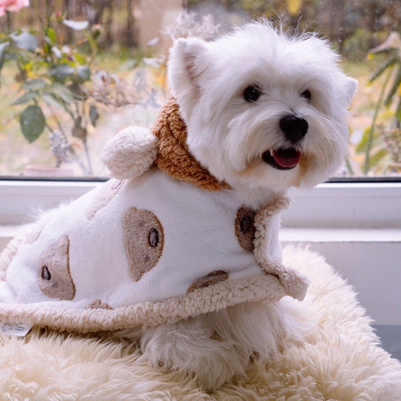 New Pet Pajamas Dog Sleeping Bags Plush Warmth Blanket Hooded Pet Dog clothes for Small Medium Teddy Beard Dog Costume