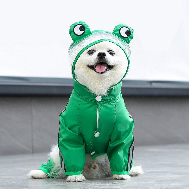 2022 New Dog Raincoat Waterproof Dog Clothes Overalls For Dogs Clothes For Small Dog Big Dogs Coat Clothing Pet Supplies