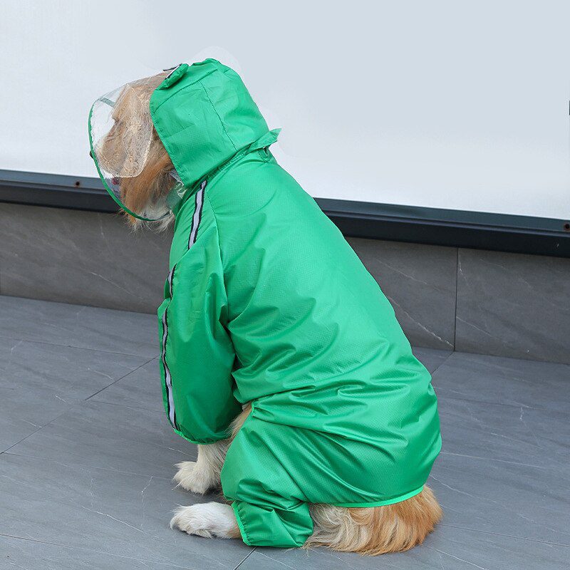 2022 New Dog Raincoat Waterproof Dog Clothes Overalls For Dogs Clothes For Small Dog Big Dogs Coat Clothing Pet Supplies