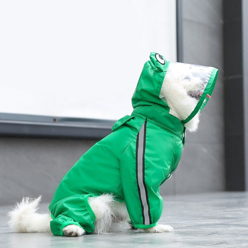 2022 New Dog Raincoat Waterproof Dog Clothes Overalls For Dogs Clothes For Small Dog Big Dogs Coat Clothing Pet Supplies