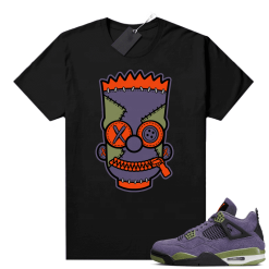 Canyon Purple 4s Unisex Shirts Sneaker Match T Shirt Misfit Bart 100% Cotton