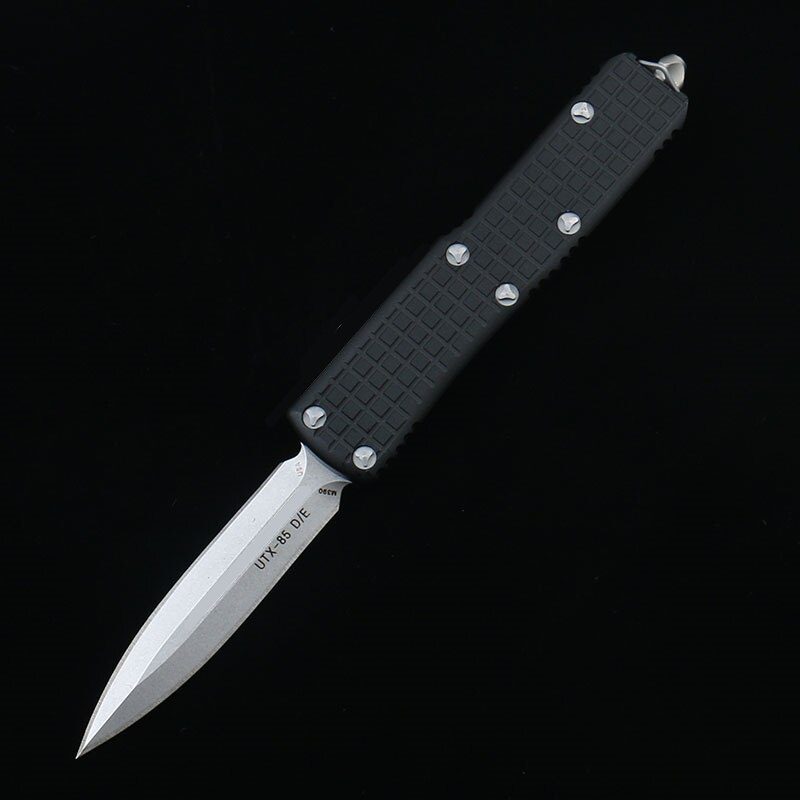 DQF Version MiRo-X85 Pocket Knife D2 Steel Utility EDC Tools Kitchen Knives OTF 6061-T6 Aviation Aluminium Alloy