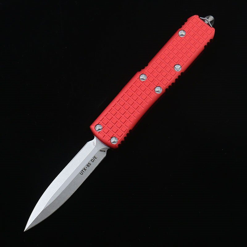 DQF Version MiRo-X85 Pocket Knife D2 Steel Utility EDC Tools Kitchen Knives OTF 6061-T6 Aviation Aluminium Alloy