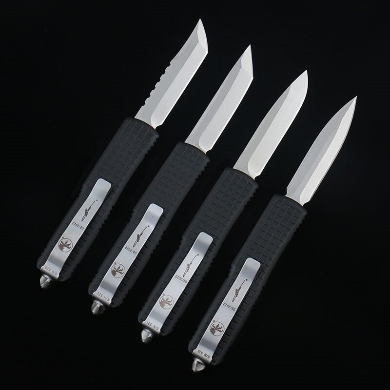 DQF Version MiRo-X85 Pocket Knife D2 Steel Utility EDC Tools Kitchen Knives OTF 6061-T6 Aviation Aluminium Alloy