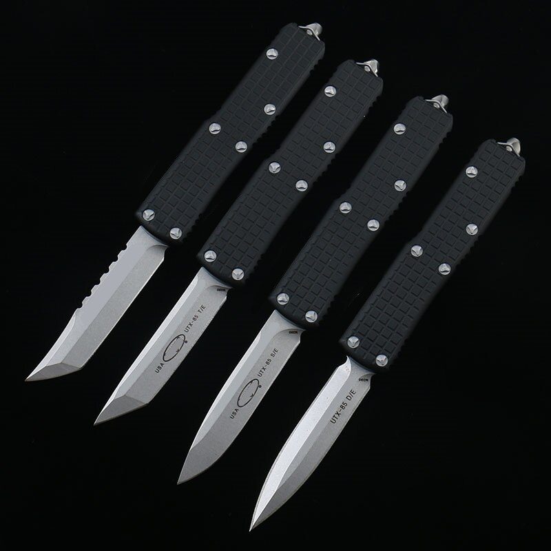 DQF Version MiRo-X85 Pocket Knife D2 Steel Utility EDC Tools Kitchen Knives OTF 6061-T6 Aviation Aluminium Alloy