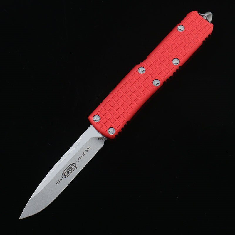 DQF Version MiRo-X85 Pocket Knife D2 Steel Utility EDC Tools Kitchen Knives OTF 6061-T6 Aviation Aluminium Alloy