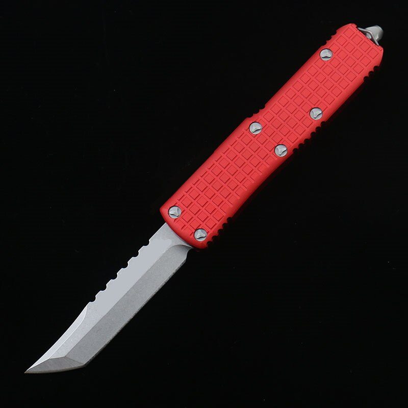 DQF Version MiRo-X85 Pocket Knife D2 Steel Utility EDC Tools Kitchen Knives OTF 6061-T6 Aviation Aluminium Alloy