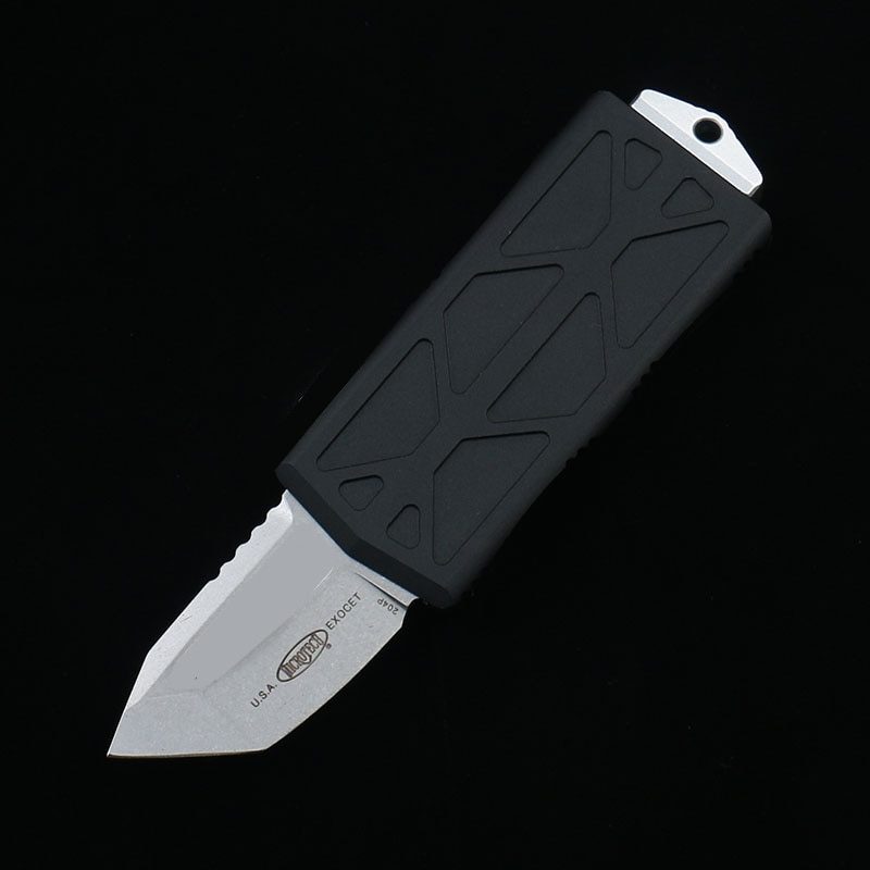 DQF Version MiRo-EXOCET Pocket Knife D2 Steel Utility EDC Tools Kitchen Knives OTF 6061-T6 Aviation Aluminium Alloy