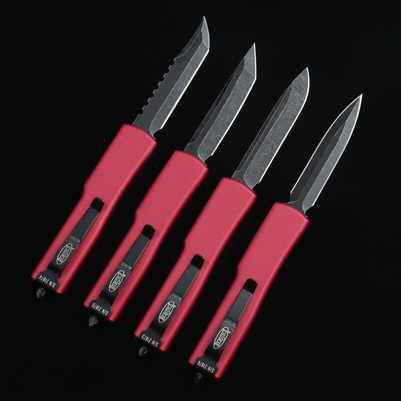 DQF Version MiRo-Red X70 Pocket Knife Black Bade D2 Steel Stone Washing Utility EDC Tools Kitchen Knives