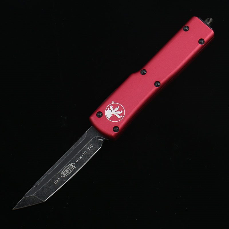 DQF Version MiRo-Red X70 Pocket Knife Black Bade D2 Steel Stone Washing Utility EDC Tools Kitchen Knives