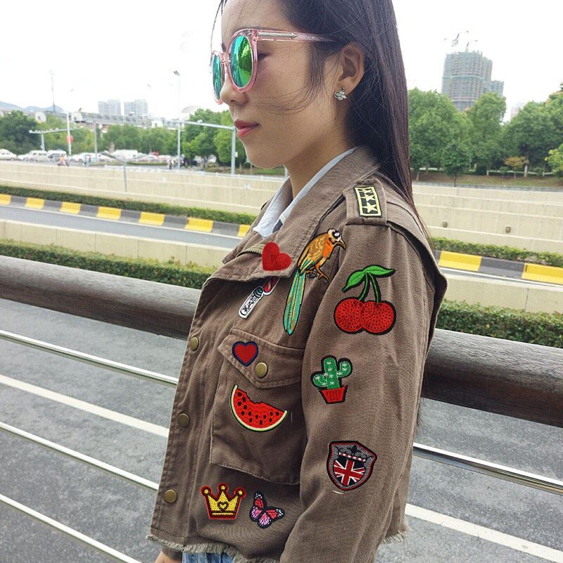 10pcs/lot Iron On Sequined Small Cherry Patch Cartoon Fruits Sticker for Garments DIY Jeans Backpack Pants Appliques Sew Badge1.