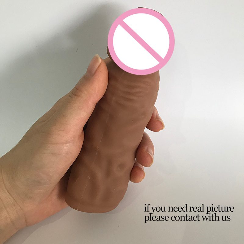 Mini 14cm Sot TPE Realistic Dildo Penis Sleeve Reusable Condom Penis Extension Cock Enlarger Penis Sheath Delay Ejaculation Sex