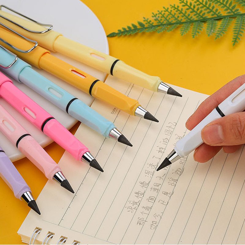 New Technology Colorful Unlimited Writing Eternal Pencil No Ink Pen Magic Pencils Painting Supplies Novelty Gifts Stationery