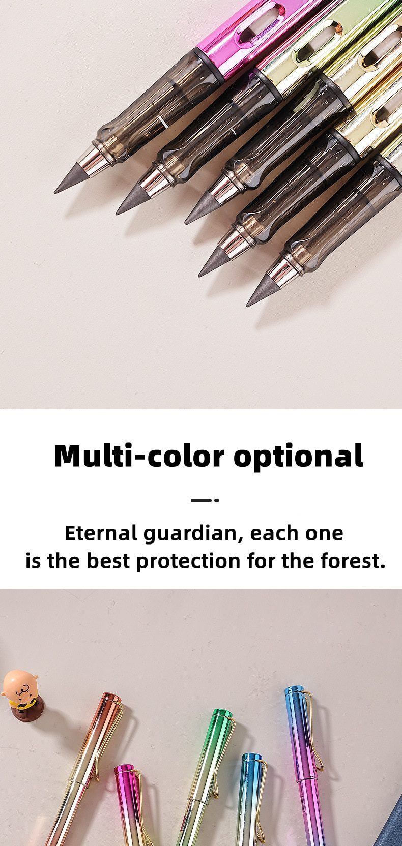 New Technology Colorful Unlimited Writing Eternal Pencil No Ink Pen Magic Pencils Painting Supplies Novelty Gifts Stationery