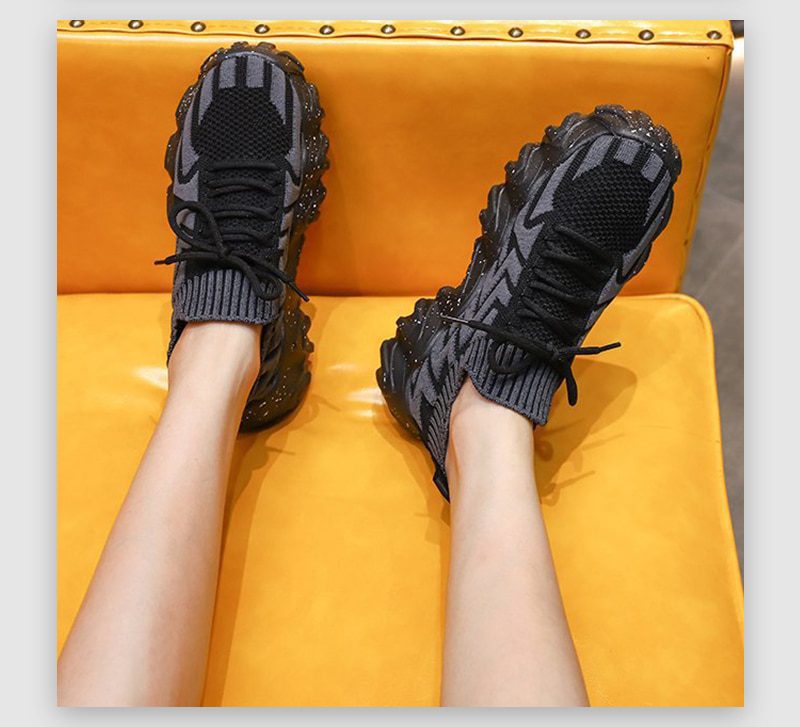 2021 Women Platform Sneakers Woman Autumn Sport Shoes Female Casual Vulcanized Ladies Plus Size Lace Up Mesh Breathable Footwear