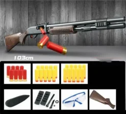 M870 Dart Blaster Soft Bullet Manual Toy Gun Pneumatic Shooting Model Launcher - Image 4