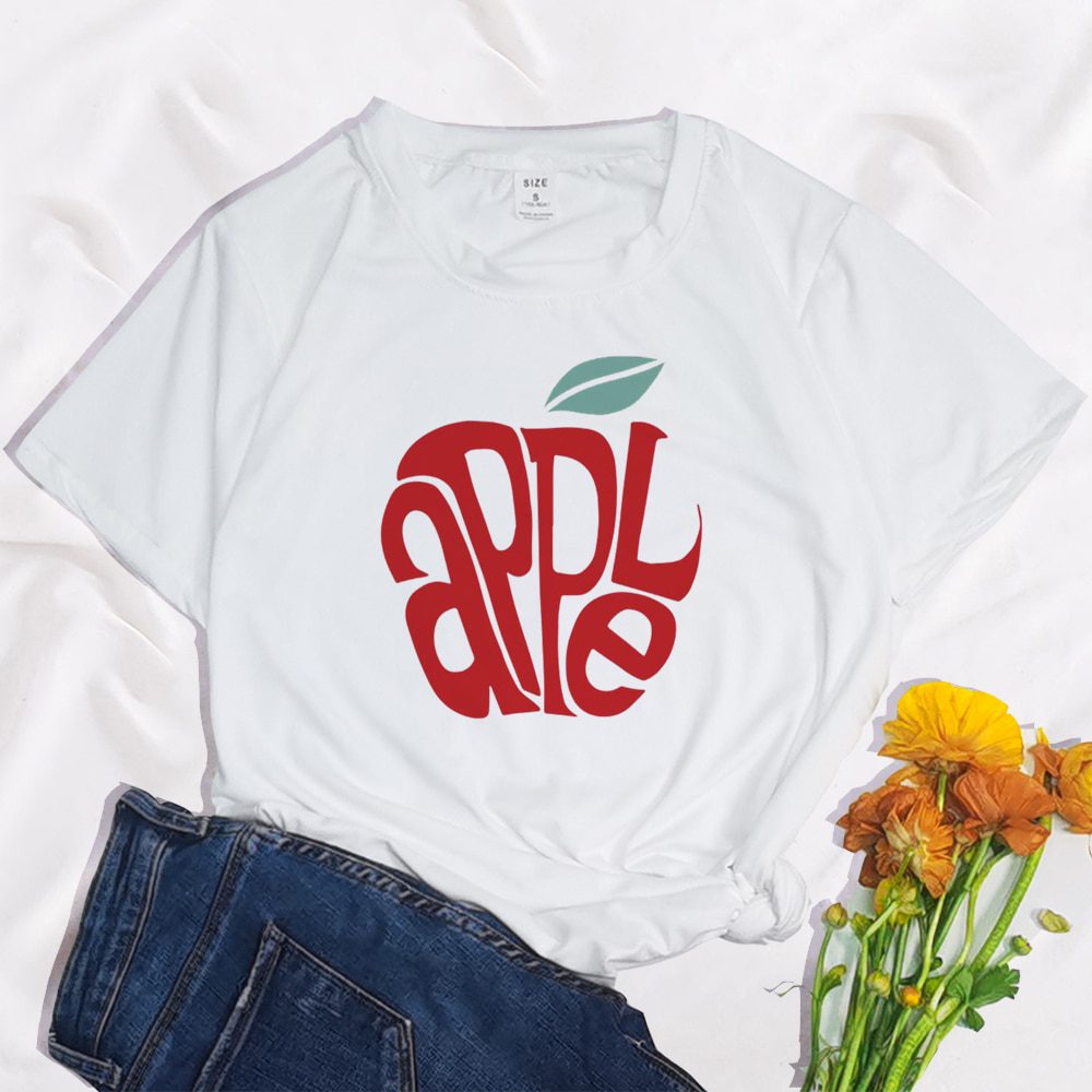 Cherry You Call Him Baby Don't Harajuku Tops print ladies T-shirt casual basics O-collar white shirt short sleeve Women T-shirts