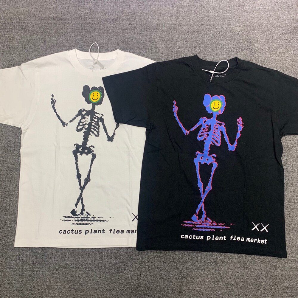 CPFM.XYZ Kanye Men Women 1:1 Best-Quality Foam Printing T Shirt CPFM XYZ Top Tee Streetwear Cactus Plant Flea Market T-shirts