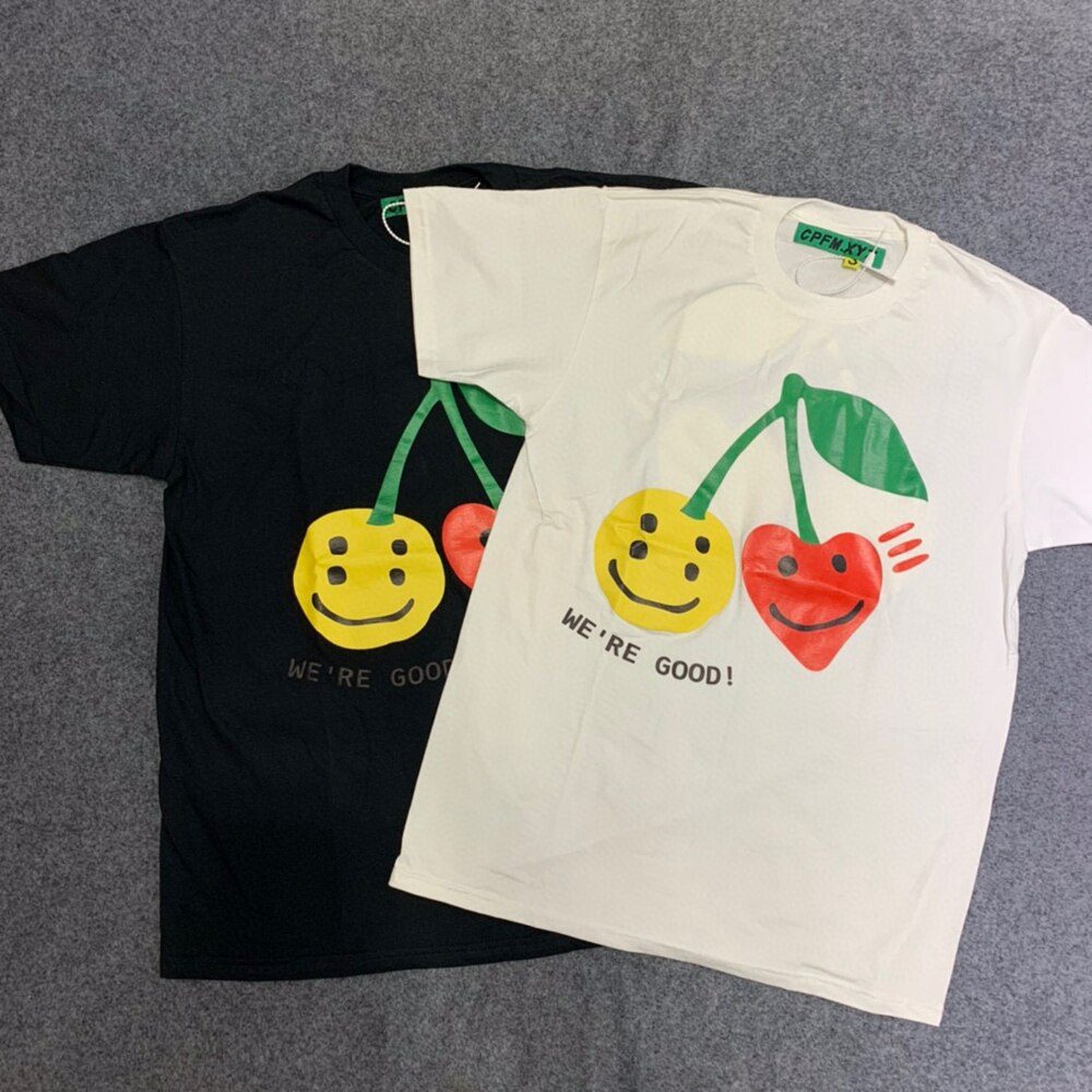 CPFM.XYZ Kanye Men Women 1:1 Best-Quality Foam Printing T Shirt CPFM XYZ Top Tee Streetwear Cactus Plant Flea Market T-shirts