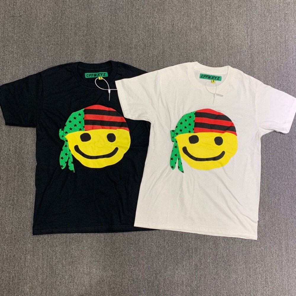 CPFM.XYZ Kanye Men Women 1:1 Best-Quality Foam Printing T Shirt CPFM XYZ Top Tee Streetwear Cactus Plant Flea Market T-shirts