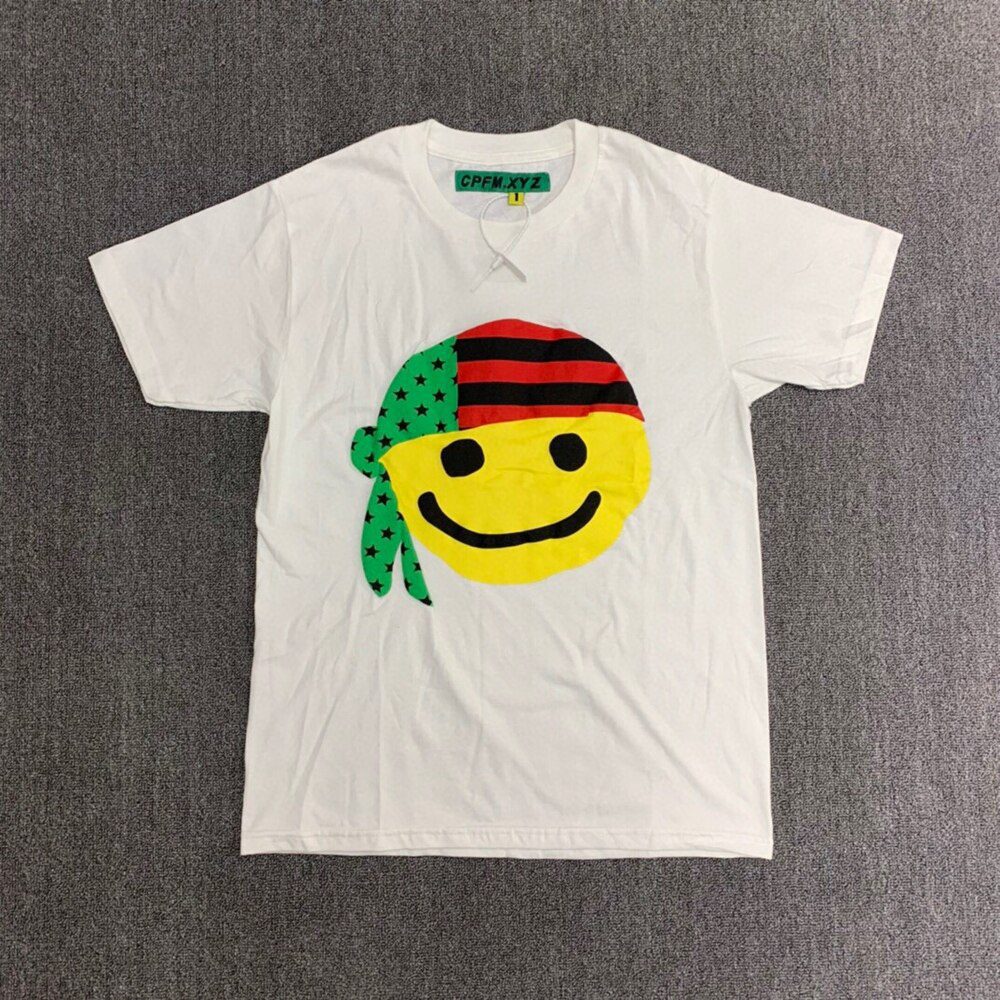 CPFM.XYZ Kanye Men Women 1:1 Best-Quality Foam Printing T Shirt CPFM XYZ Top Tee Streetwear Cactus Plant Flea Market T-shirts