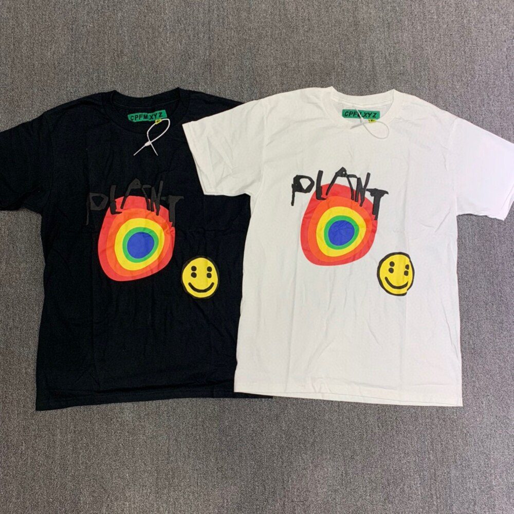 CPFM.XYZ Kanye Men Women 1:1 Best-Quality Foam Printing T Shirt CPFM XYZ Top Tee Streetwear Cactus Plant Flea Market T-shirts